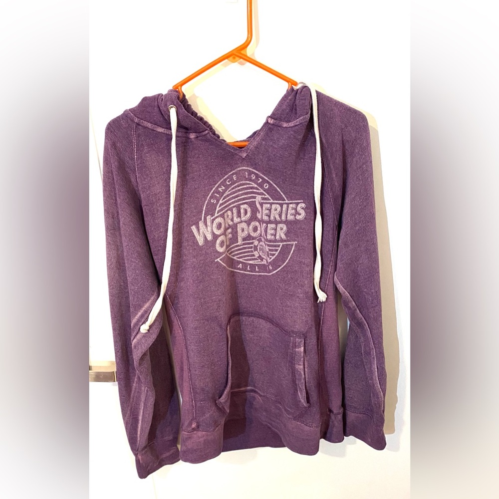 💰5/$25 Purple World Series of Poker Hoodie Sz M
